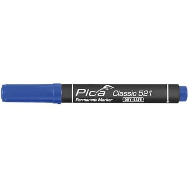 Permanent marker - PICA - 521/41/SB - Blå färg - Vuxen typ