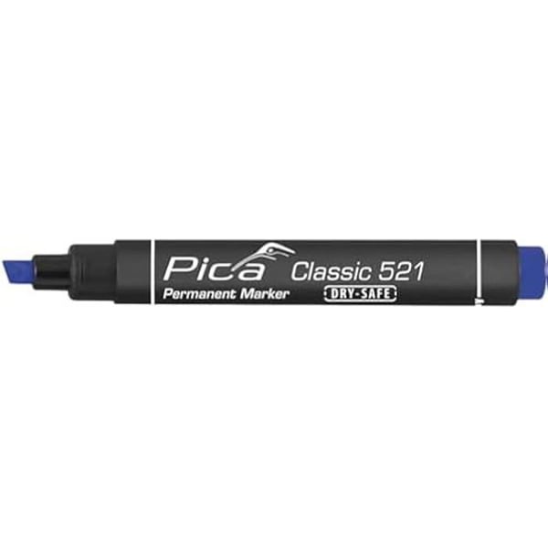 Permanent marker - PICA - 521/41/SB - Blå färg - Vuxen typ