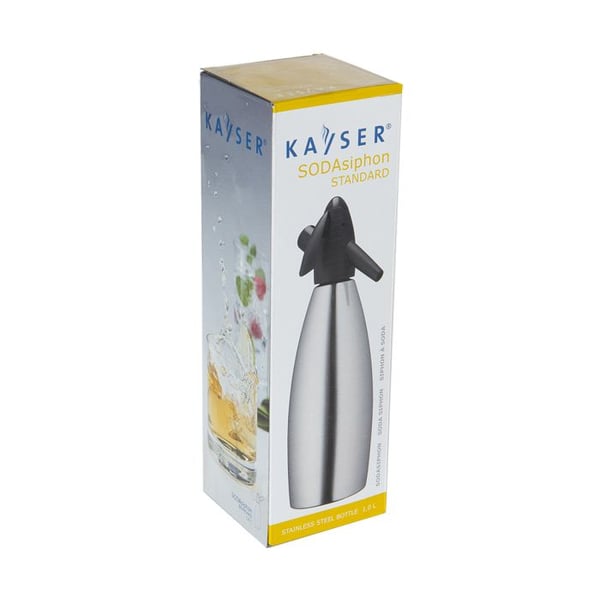 Sodavands-siphon - KAYSER - 3801 - Rustfrit stål - 1L - Nem at rengøre