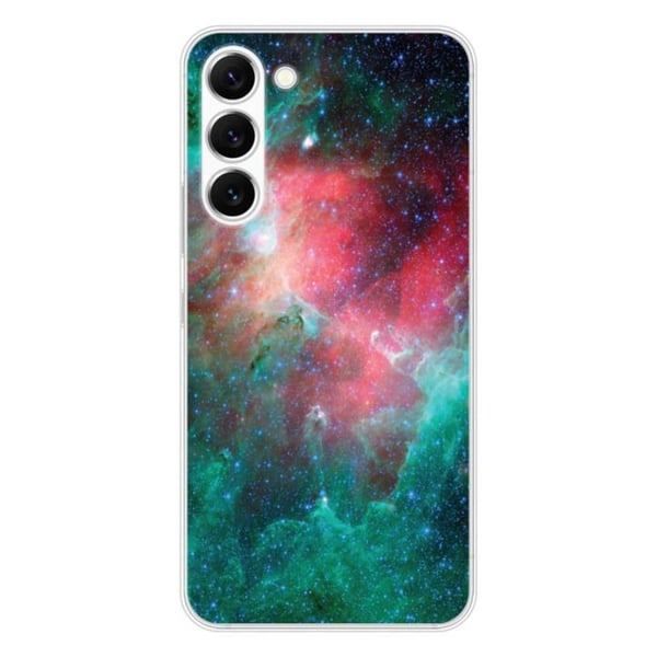 Tryckt silikonfodral som är kompatibelt med Samsung Galaxy S23 Nebula