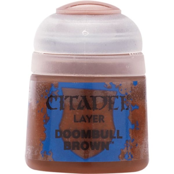 Målning - GAMES WORKSHOP - Citadel-Layer Doombull - Brun och Röd - 12 ml - Metallisk