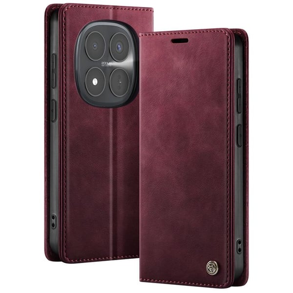Vintage-fodral för Redmi Note 15 Pro Plus 5G Collections CaseMe med RFID-blockering Röd