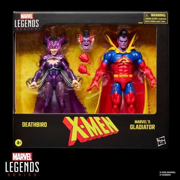 Hasbro - X-Men Marvel Legends - Paket med 2 figurer Deathbird & Gladiator 15 cm
