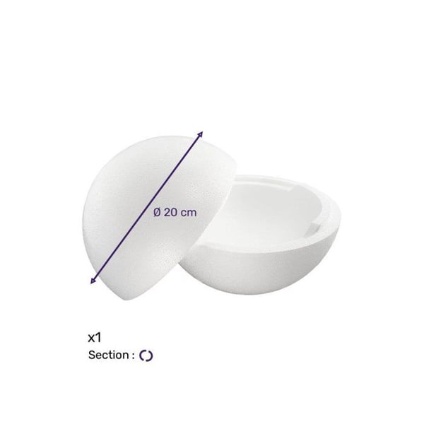 Polystyreneboll - POLYSTYREN - 20 cm - Vit - Barn - Unisex