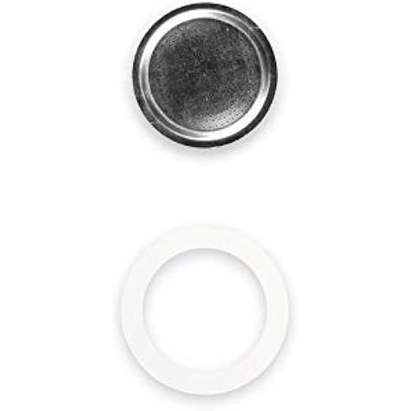 Reservedele - BIALETTI - Moka Express - 2 Tasse - Silikonepakning - Aluminiumplade