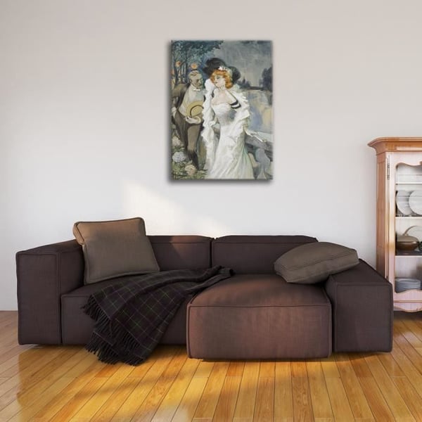 Legendarte - Målning, tryck på duk - Ett attraktivt erbjudande - Albert Guillaume cm. 60x90