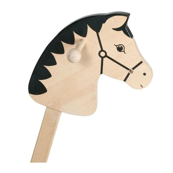 Hest på stang - 3 år - Barn - Brun - Indendørs