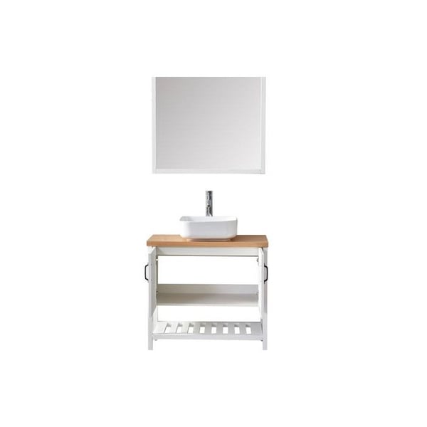 Vitt badrumsset 80 cm