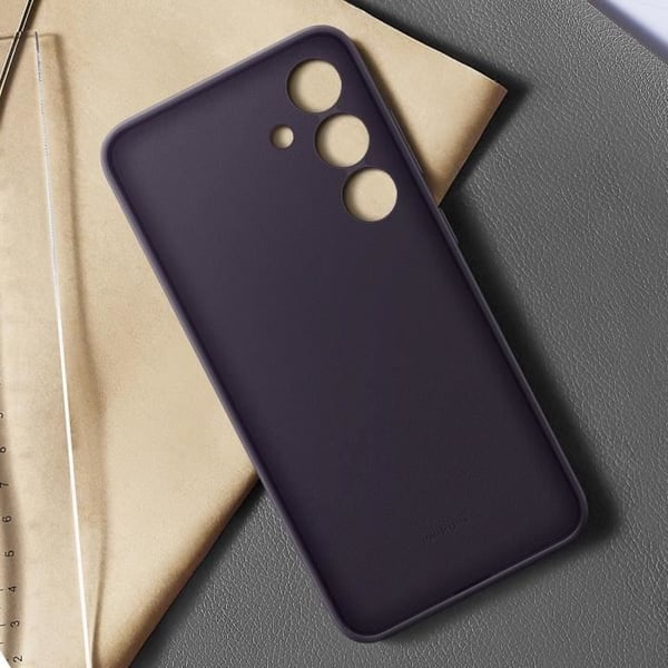 Skal - SAMSUNG - Galaxy S24 Plus - Växtbaserat Läder - Skyddad Kamera - Mörklila