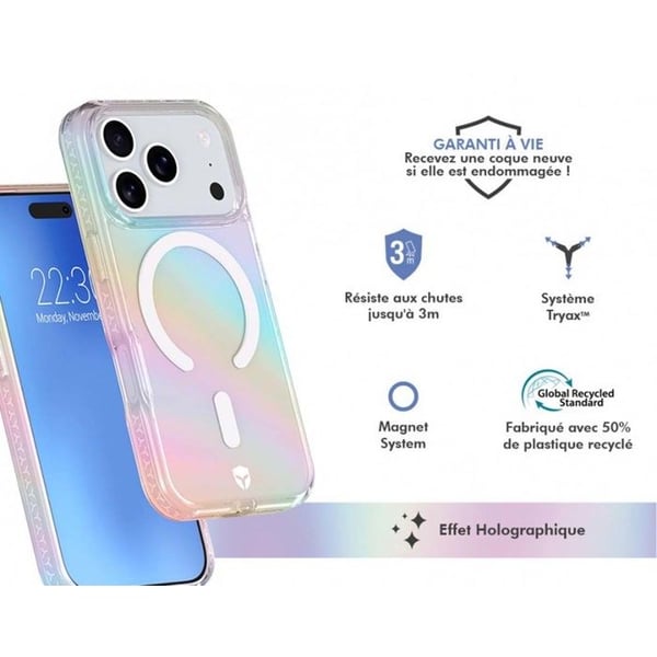 Coque FC Air MagSafe - IPhone17 Pro - Holografisk