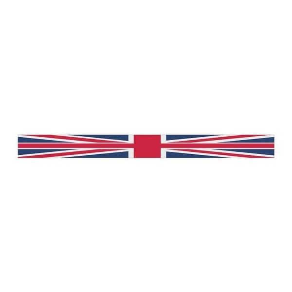 Tejp för vindruta - UK - 12 x 120 cm - Röd - Minskar bländning - Väderbeständig