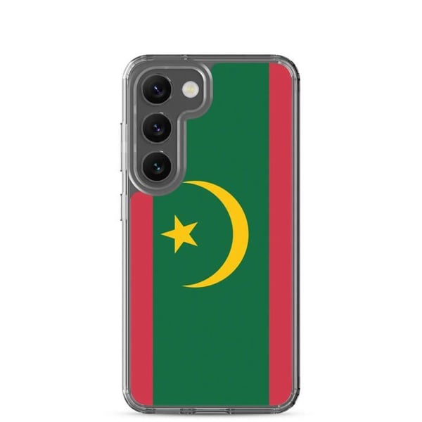 Telefonfodral - Samsung - Galaxy S23 Plus - Mauritaniens flagga - Mjuk - Flerfärgad
