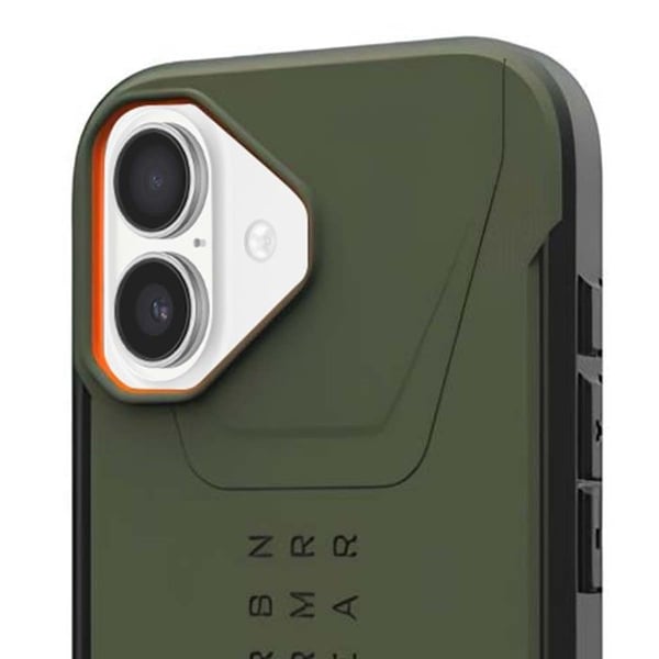 MagSafe Cover - UAG - iPhone 17 - Stødabsorberende - Hexagonal Mønster - Olivengrøn