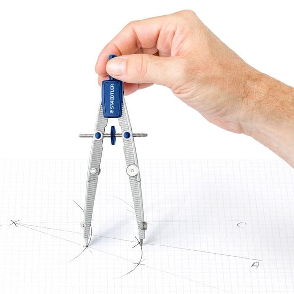 Compas - STAEDTLER - Noris Club 550 02 - Snabb justering - Fällbar - 156 mm