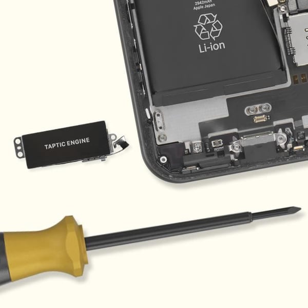 Ersättningsvibrator för Apple iPhone XR Svart