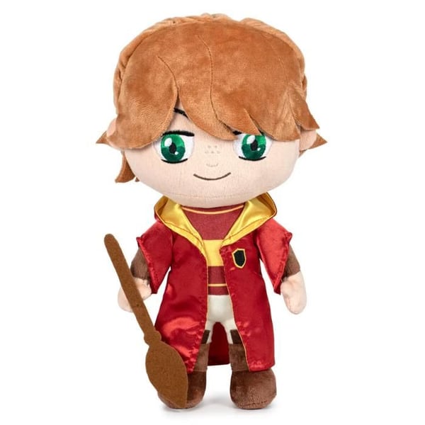 Plysch - SPEL FÖR SPEL - Ron Weasley Quidditchmästare - Licens Harry Potter - Flerfärgad - Noggrant detaljerad