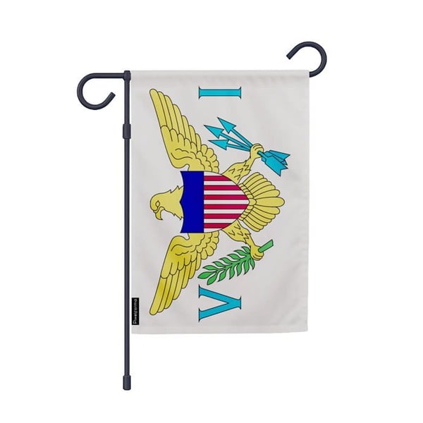 Virginöarnas USA-flagga – 32 x 47.5 cm – Hållbar Polyester – Vertikalt Format – Utomhus – Pixelforma