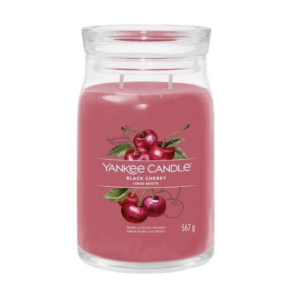 Bougie signatur cerise griotte stort modell - Yankee Candle