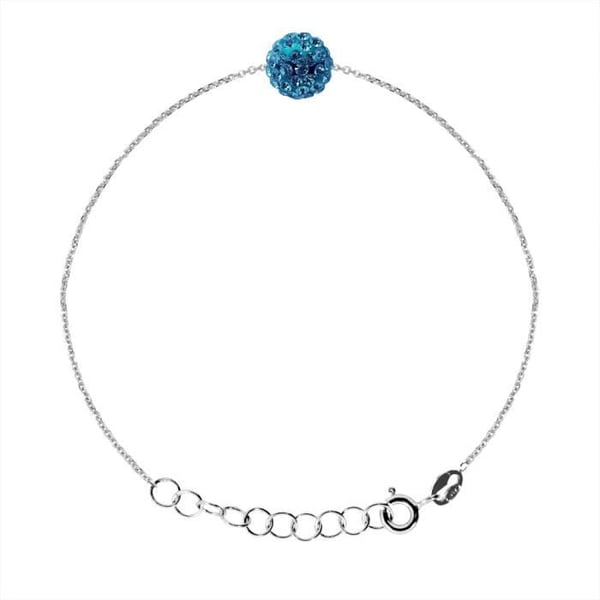 Armband - LOVA LOLA VAN DER KEEN - Äkta Kristall - 925 Sterling Silver - Justerbar storlek - 8 mm