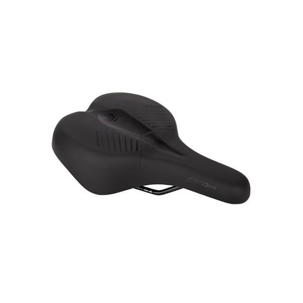 Stadscykelsadel - ergotec - 265x190 mm - Bekväm - Stål - Plast - 440 g - Röd - Extra Stor
