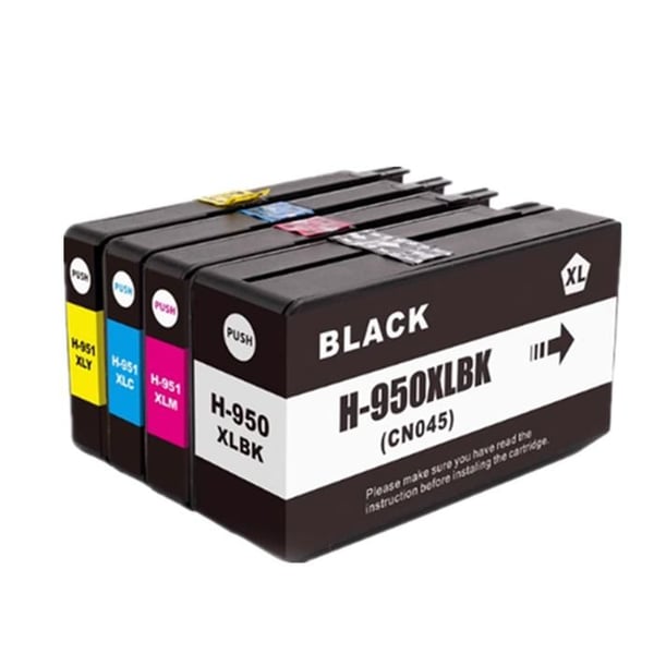 Cartouche D'Encre 950Xl 951Xl För Skrivare Hp Officejet Pro 8100 8600 8610 8615 8620 8625 8630 251Dw 276Dw[J219]