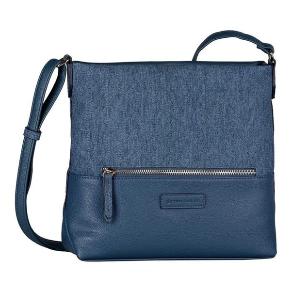 Axelväska - TOM TAILOR - Gia Cross Bag M - Blå - 100% polyuretan - 27x26x8 cm