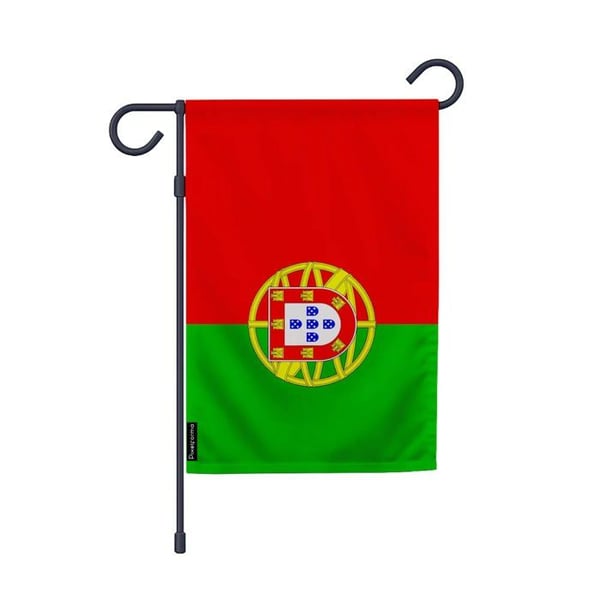Flagga Trädgård Portugal – 32 x 47.5 cm – Hållbar Polyester – Vertikalt Format – Ute – Pixelforma