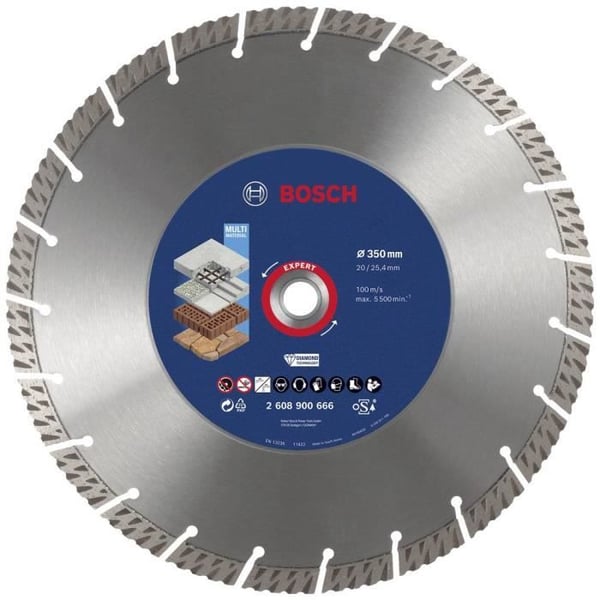 Diamantkapningsskivor - BOSCH EXPERT - 350X20/25 - Lång livslängd - Byggmaterial