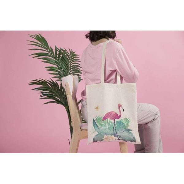 "Sac shopping - Tote bag i bomull 37 x 42 cm"