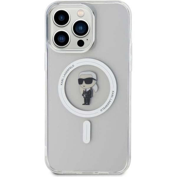 Karl Lagerfeld IML Ikonik Hard Case med MagSafe til iPhone 15 Pro 6.1" Transparent