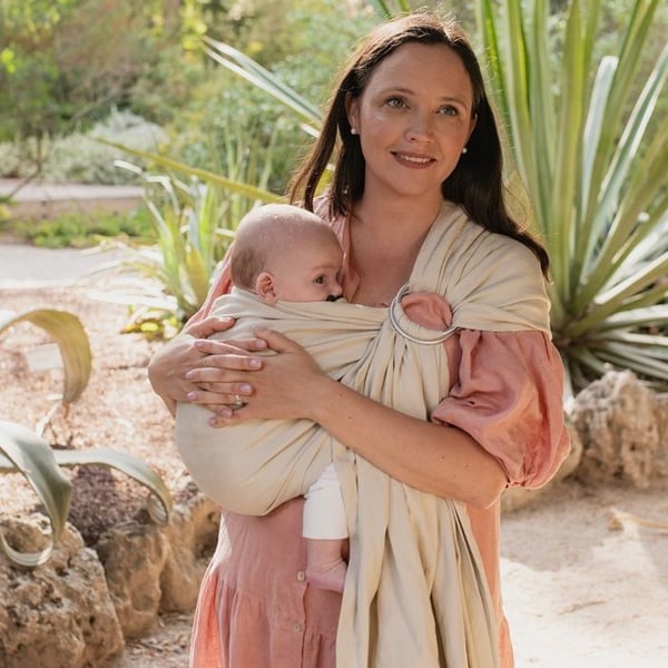 Porte-bébé BOBA Ring Sling i lin PAMPAS - BOBA