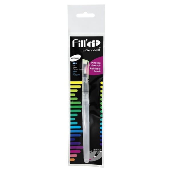 Reservoarpensel - FILL'IT - Medelspets - Reservoar 8 ml - Blandet - Flerfärgad