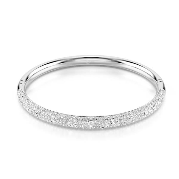 Armband - SWAROVSKI - Meteora L - Rhodinerat stål - Vita kristaller - 62 mm