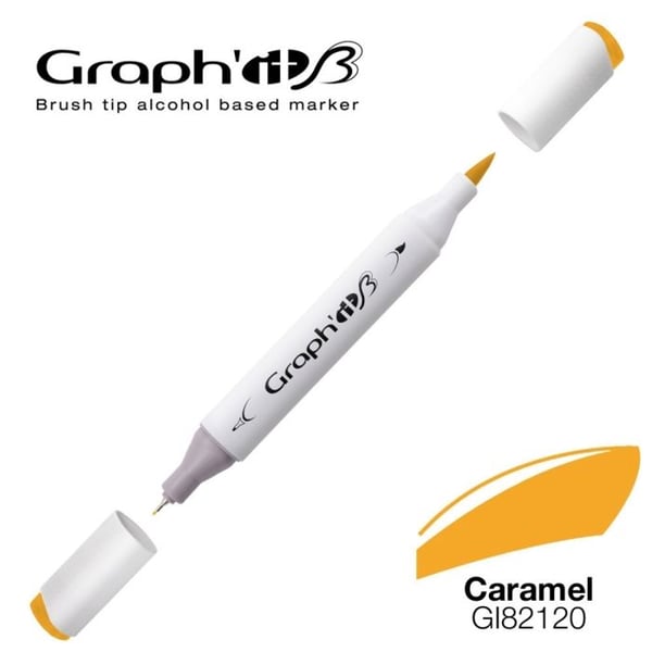 Graph'It - Manga-markör med alkohol Graph'it Brush 2120 Karamell