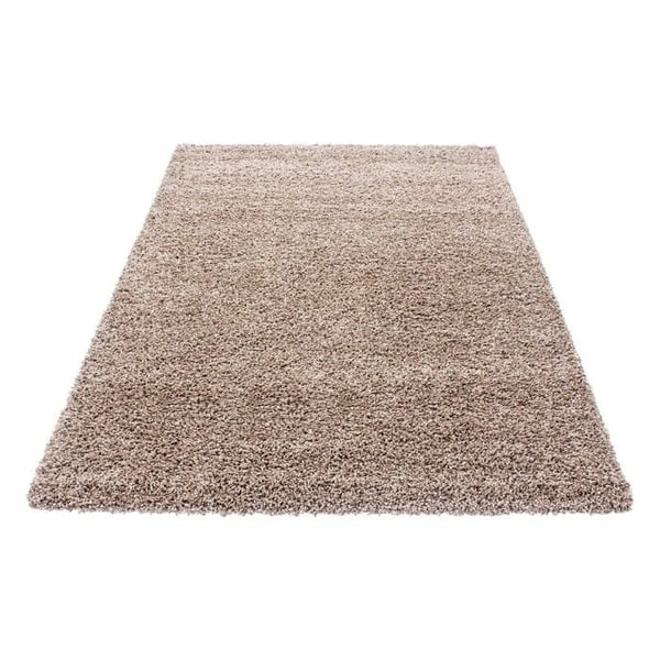 Shaggy Mat - Ayyildiz - Beige - 240x340 cm - 30 mm hög pile - Inomhus