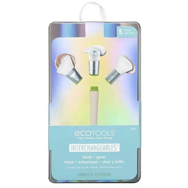 Modulära sminkborstar - EcoTools - Brighter Tomorrow - Utbytbara huvuden