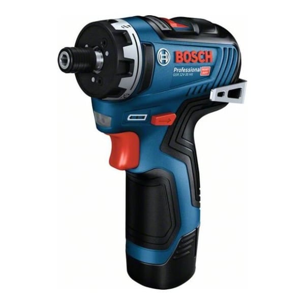 Trådløs skruetrækker - BOSCH PROFESSIONAL - GSR 12V-35 HX - Kompakt og effektiv - 2 batterier GBA 12V 3.0Ah