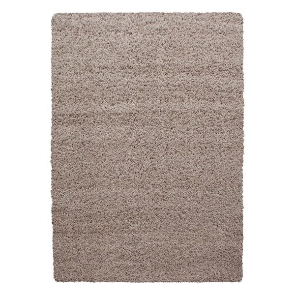 Shaggy Mat - Ayyildiz - Beige - 240x340 cm - 30 mm hög pile - Inomhus
