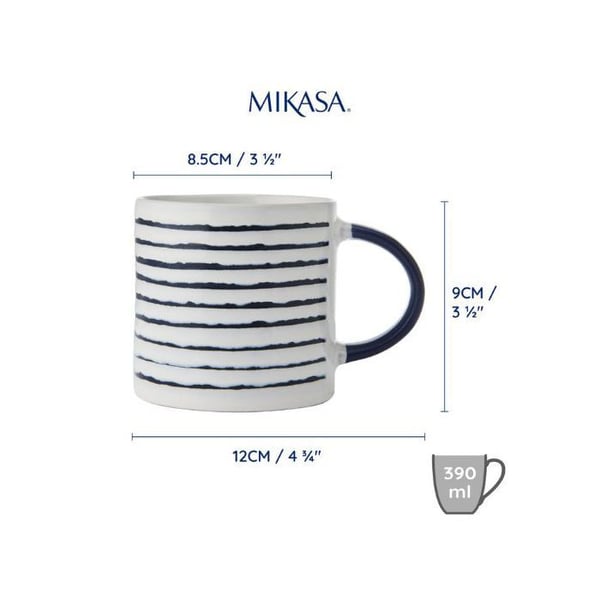 Mikasa grytasse | 390 ml | Randig