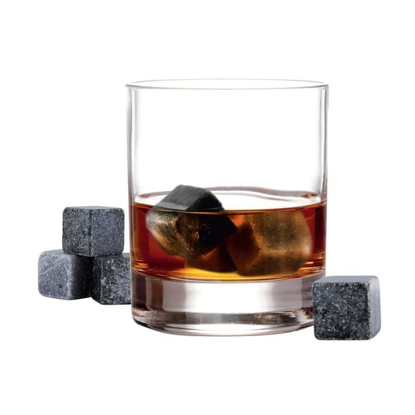 Set med 9 Whiskystenar - COOK CONCEPT - Kyl utan att späda ut - Grå och Svart