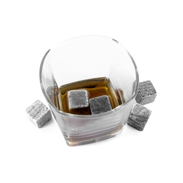 Set med 9 Whiskystenar - COOK CONCEPT - Kyl utan att späda ut - Grå och Svart