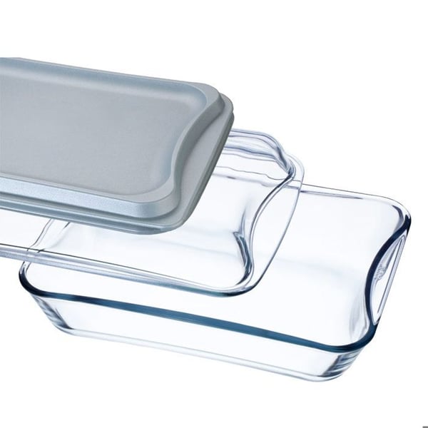 SIMAX Rektangulär ugnsform i borosilikatglas med glaslock 23/32/11,5 cm 2,5 liter