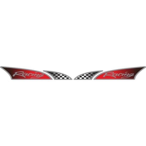 LogoSport Sticker Racing Dx-Sx 2 delar 48 x 9 cm