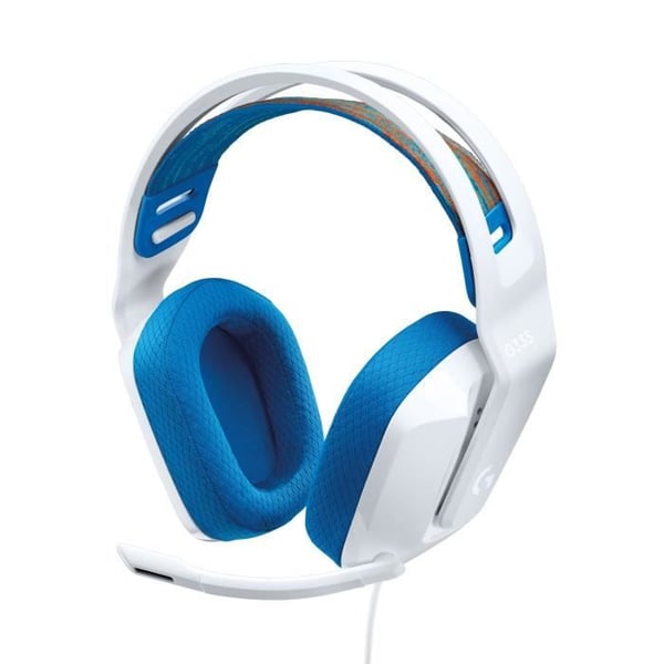 Spelhuvudtelefoner - Trådad - Logitech G - G335 - PS5, PS4, Xbox, Switch, PC - Vit