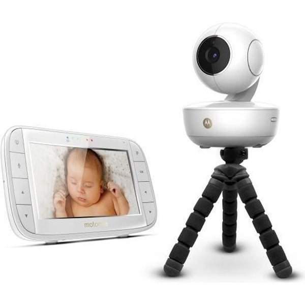 Motorola MBP 55 - Video Baby Monitor - Panorera, Tilt och Zoom, 5" färg, Night Vision, Walkie Talkie och Temperatur