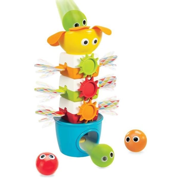 Babyleksak - Yookidoo - Tumble Ball Stacker - Blå - 12 månader