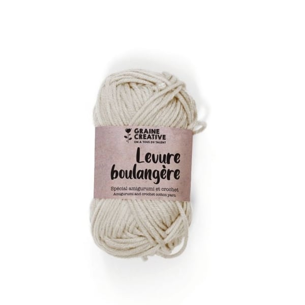 Graine Créative - Amigurumi bomullstråd Beige Jäst