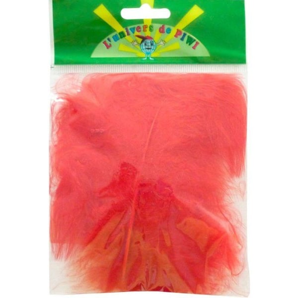 Graine Créative - Röda marabou-fjädrar 10 fjädrar 18cm
