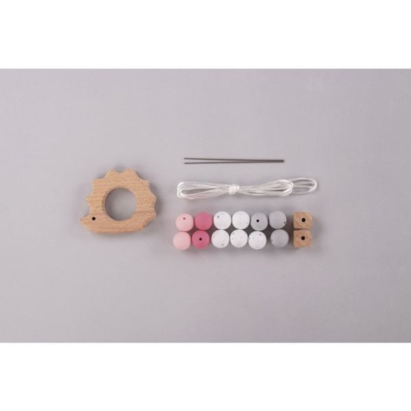 DIY Kit Teether - Igelkott - Rosa