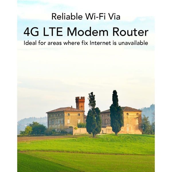 Modemrouter 4G LTE - CUDY - AC1200 - Wi-Fi meshnät 1200 Mbps - Avtagbara antenner - VPN